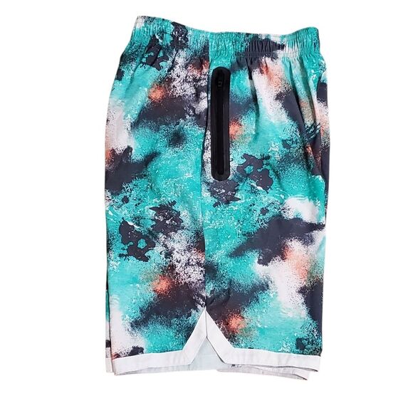 Reebok Boy's Sz 14/16 Athletic All Over Splatter Print Shorts - Picture 3 of 5